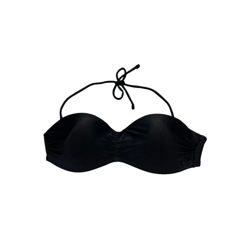 OP Ocean Pacific black Bikini top size  Large padded underwire support OP logo